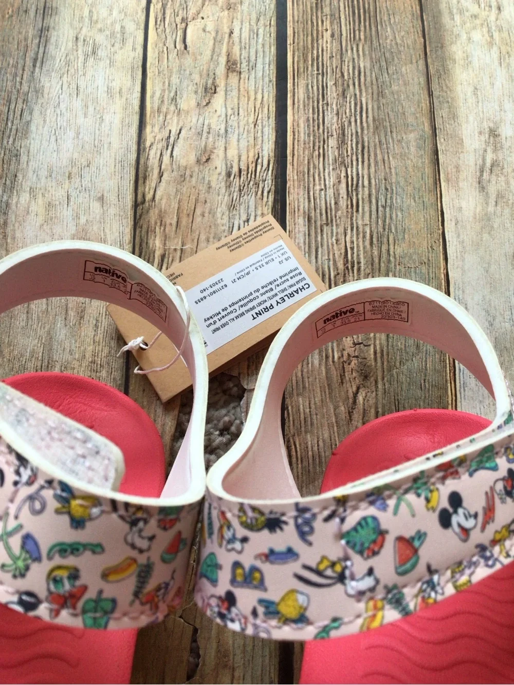 NWT Native + Disney Charley Sandals